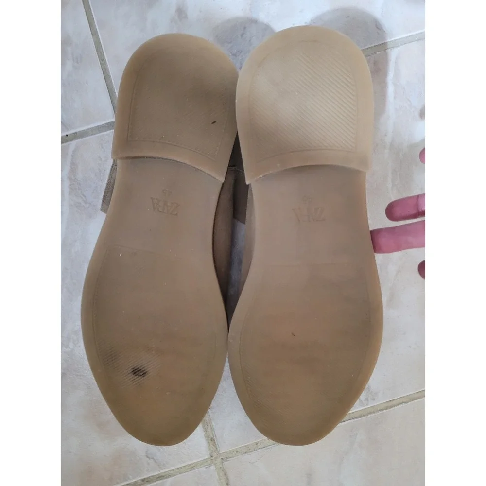 Zara Men Beige Suede Chelsea Boots Size 45 US Size 11-11.5 Sand Ankle Boot